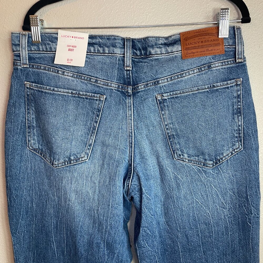 Lucky Brand Jeans Womens 12 / 31 Easy Rider Bootcut Denim Medium Wash - Picture 7 of 11